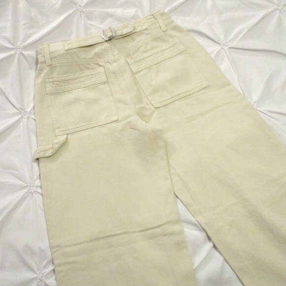 CARPENTER PANTS - CREAM LOW RISE - 5/27 - NWT - Picture 9 of 11